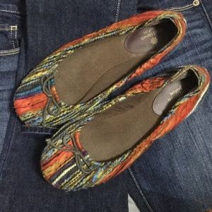 Multicolored Winter Embellished Flats