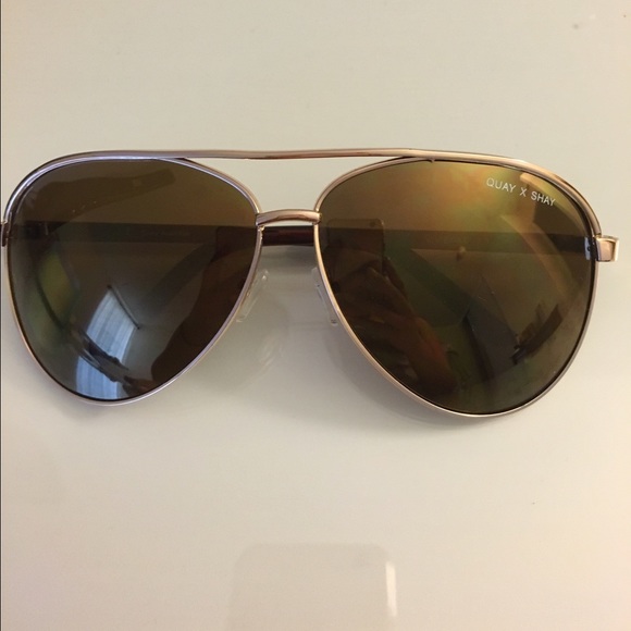Quay x Shay Mitchell Aviator Sunglasses LE