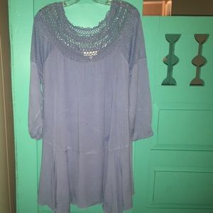 Periwinkle colored dress never worn size XL