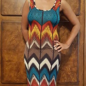 Fitted Multicolor Dress