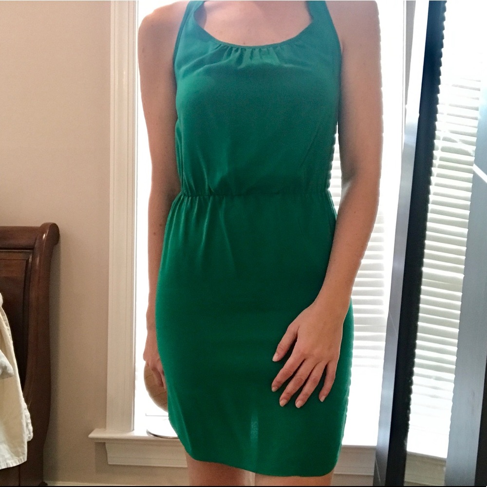 Amanda Uprichard Green Silk Dress