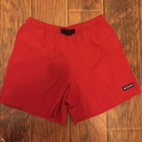 Red Columbia shorts