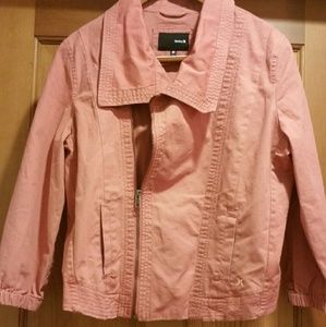 Peachy pink military style jacket
