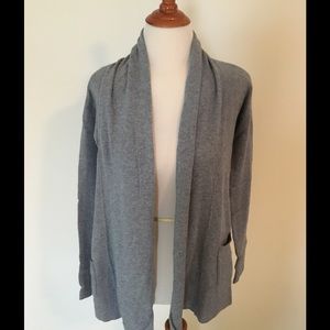 J. Crew Factory Gray Sweater Open Cardigan, XS