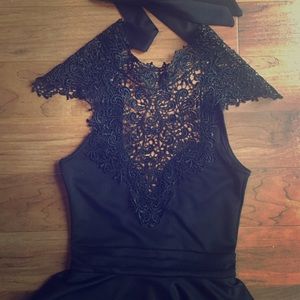 Casual-formal halter dress