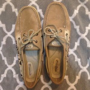 cheetah print Sperry shoes