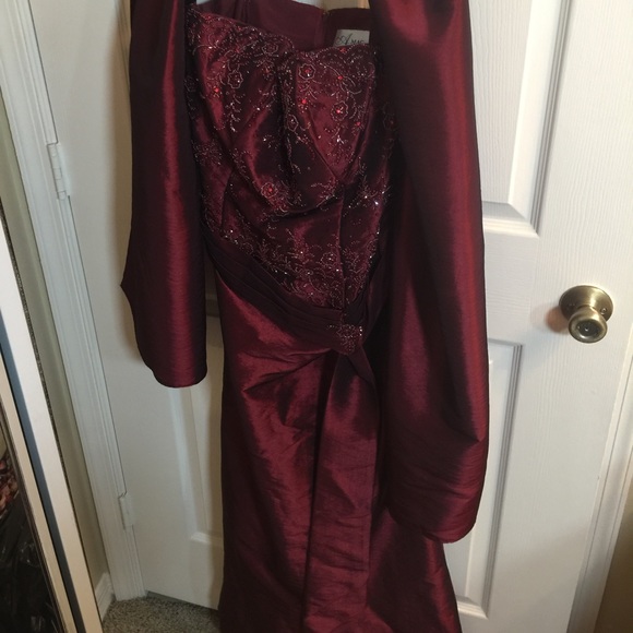 Formal Elegance - Gown & Shawl - Picture 2 of 4