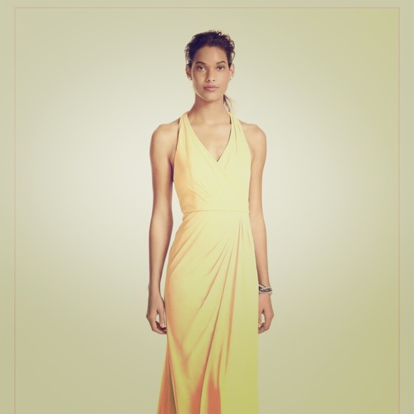 Davids Bridal Canary Yellow Gown.  Size 4.