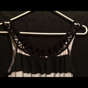 Black and white summer dress