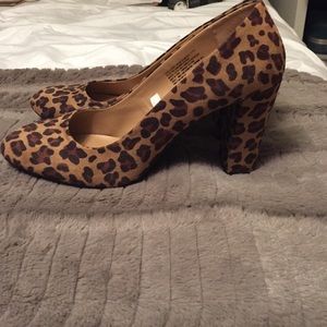 Leopard print heels