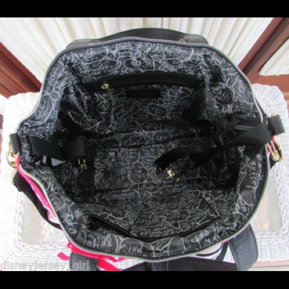 Betsey Johnson Bags Betsey Johnson Diaper Bag Tote 3 Pc Set Poshmark