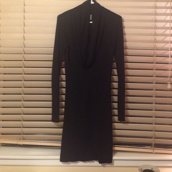 Black sweater dress
