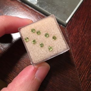 Set of Eight Peridot