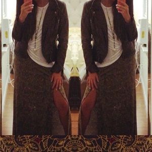 Free People Floral Maxi Skirt (size small)