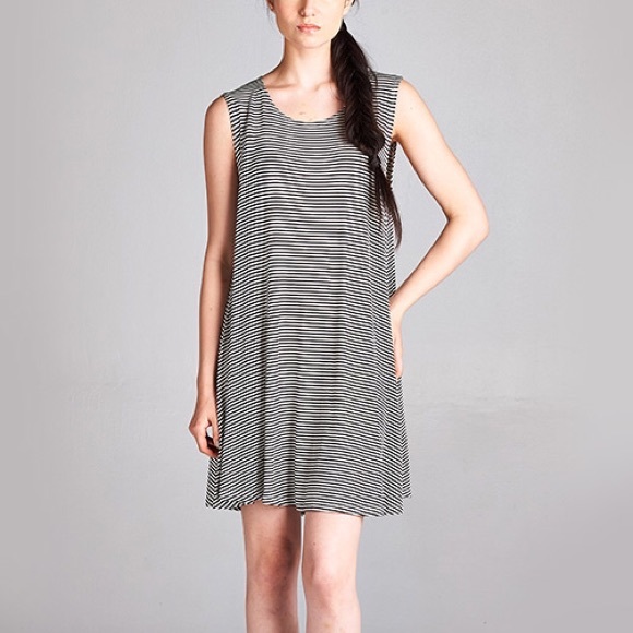 April Spirit Dresses & Skirts - LAST ONE • Striped Swing Dress