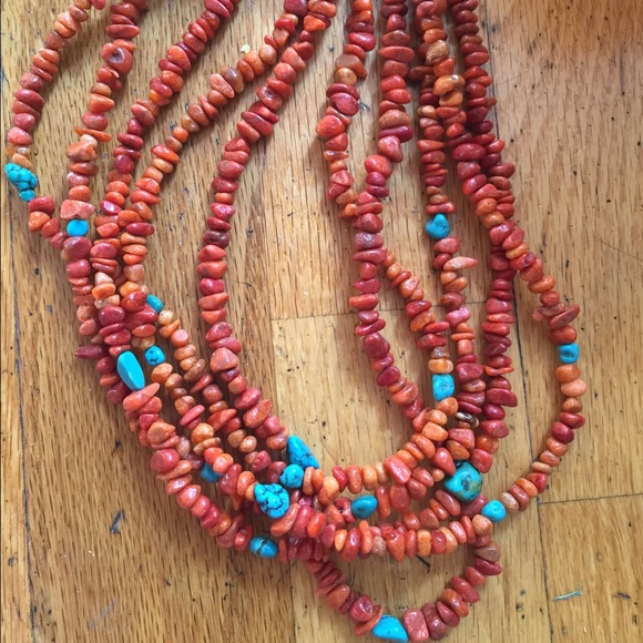 Coral and Turquoise necklace