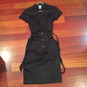 Short sleeve button down dress