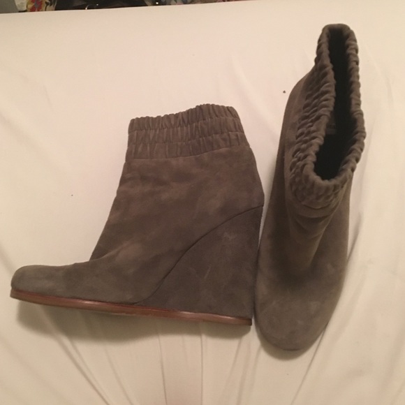 Dolce Vita grey wedge bootie