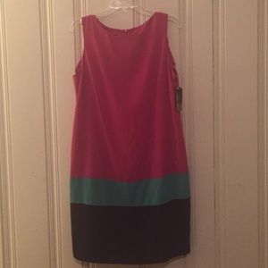 NWT multi color dress size 14