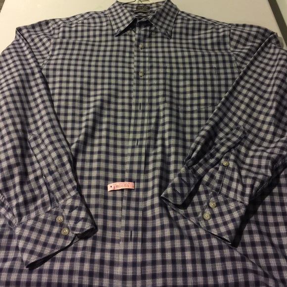 Black Brown men's long sleeve dress shirt - Picture 2 of 3