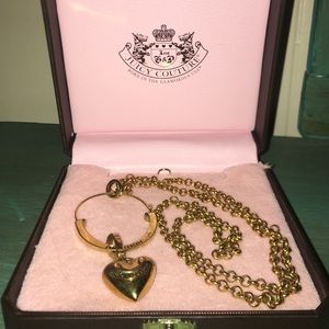 Juicy Couture gold heart necklace