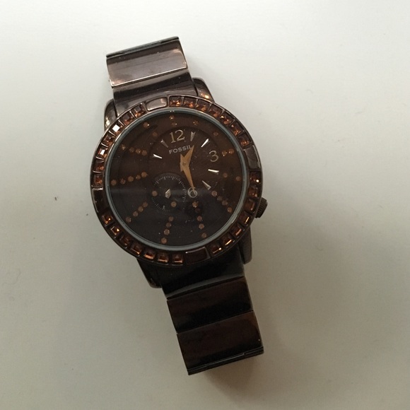 Bronze Fossil Watch