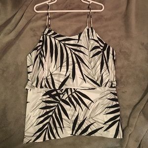 Black and white tank