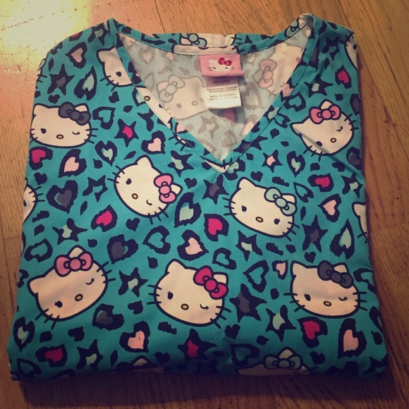 Hello Kitty scrub top