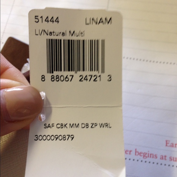 NWT Coach Color Block Saffiano Double Zip Wristlet - Picture 3 of 4