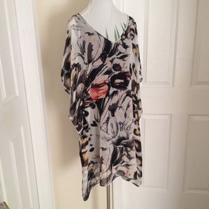 Flowy layered water color dress.