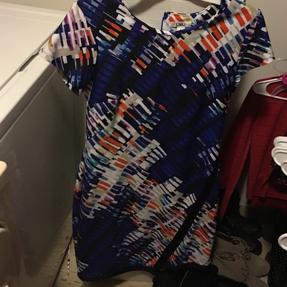 Cato form fitting multi colored dress