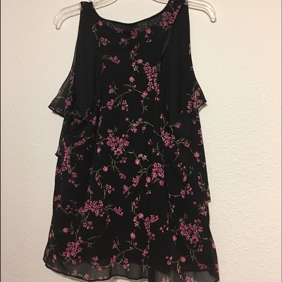 Floral Racerback Top - Picture 2 of 3