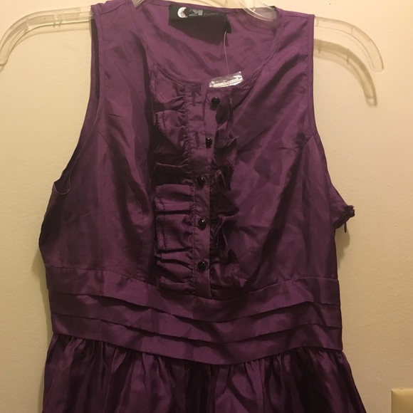 Purple ruffle tank - Picture 1 of 4