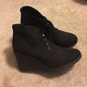 Wedge booties
