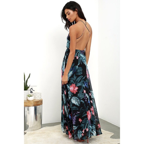 Floral Print Maxi Dress