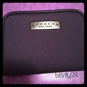 💜Coach Eggplant Purple Accordion Wallet💜