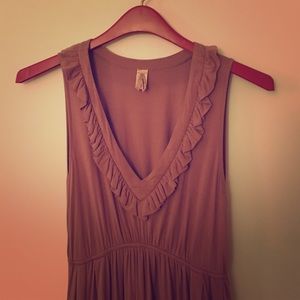 Pinkerton. Soft feminine burnt rose dress.