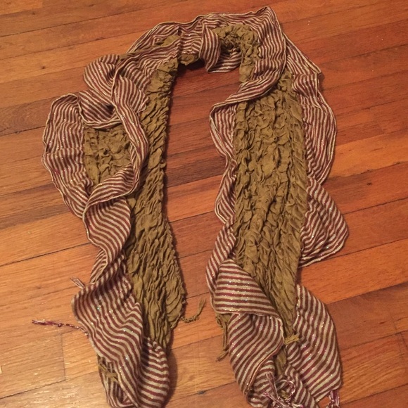 Urban outfitters ruffle sparkly scarf