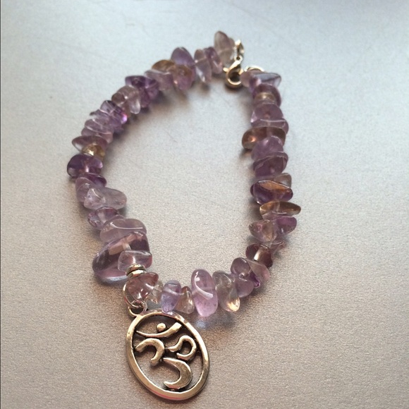 🍁🌻GREAT FOR ARTHRITIS Amethyst w/Ohm Symbol🍁🍁 - Picture 3 of 4