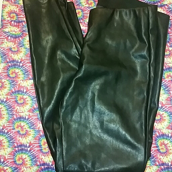 H&M faux leather leggings