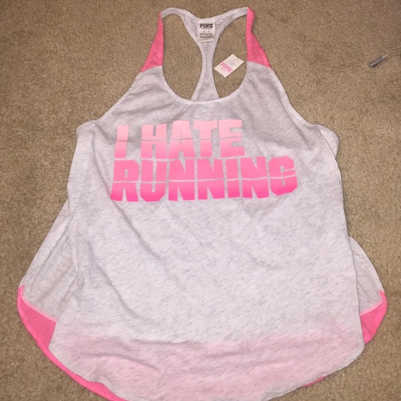 VS Pink "I Hate Running" Tank