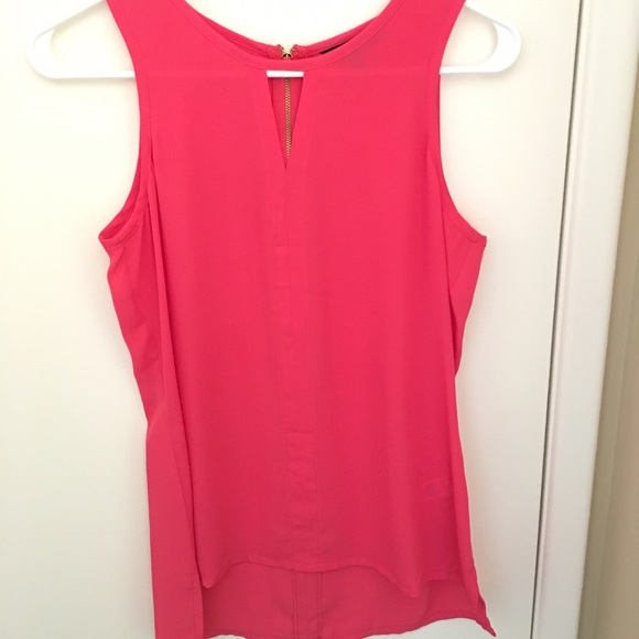 Pink Blouse with triangle cut out