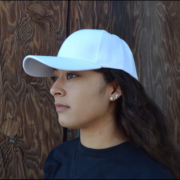 white baseball hat