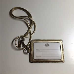 Coach Luggage Tag with Garment Bag