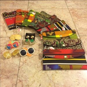 Wallets and earrings