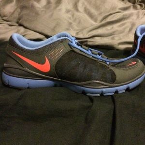 Grey & Blue Nike Shoes