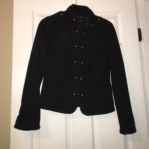 Audrey 3+1 black jacket with gold studs