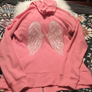 Pink Victoria's secret zip up jacket