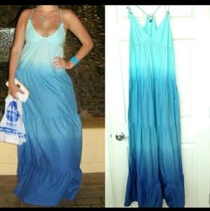 Tie-Dye Ombre Maxi Dress