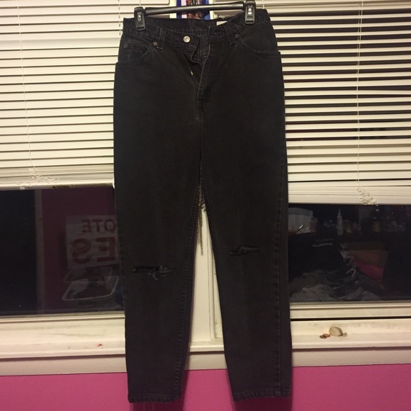 Lee distressed high waisted jeans